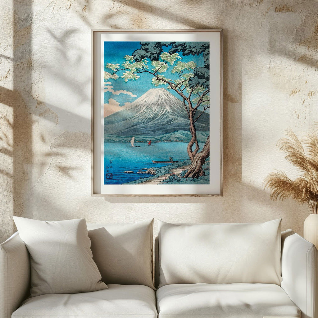 Mount Fuji from Lake Yamanaka - Hiroaki Takahashi - Rolled Poster Wall Art Print | House Prints