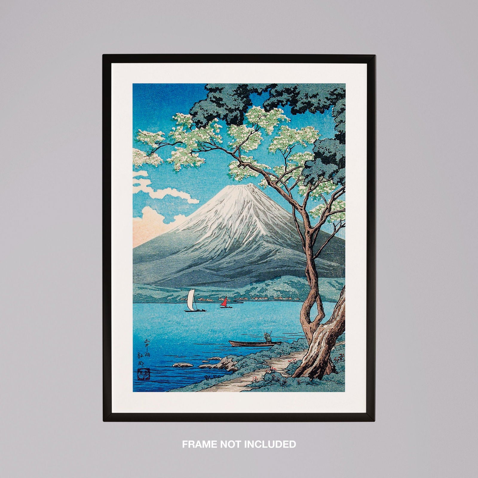 Mount Fuji from Lake Yamanaka - Hiroaki Takahashi - Rolled Poster Wall Art Print | House Prints