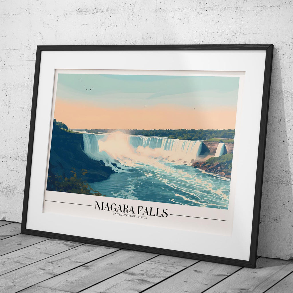 Majestic Niagara Falls World Travel - Rolled Poster Wall Art Print | House Prints