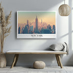 Iconic New York City NYC World Travel - Framed Canvas Wall Art Print | House Prints