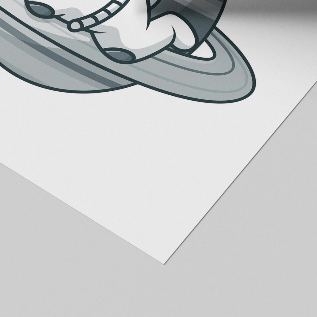 Need Some Space Cute Spaceman - Rolled Poster Wall Art Print