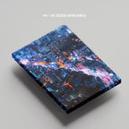 Neon Lights Cityscape NYC - Framed Canvas Wall Art Print | House Prints