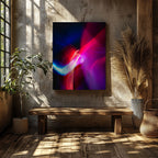Neon Lights in Motion - Framed Canvas Wall Art Print | House Prints