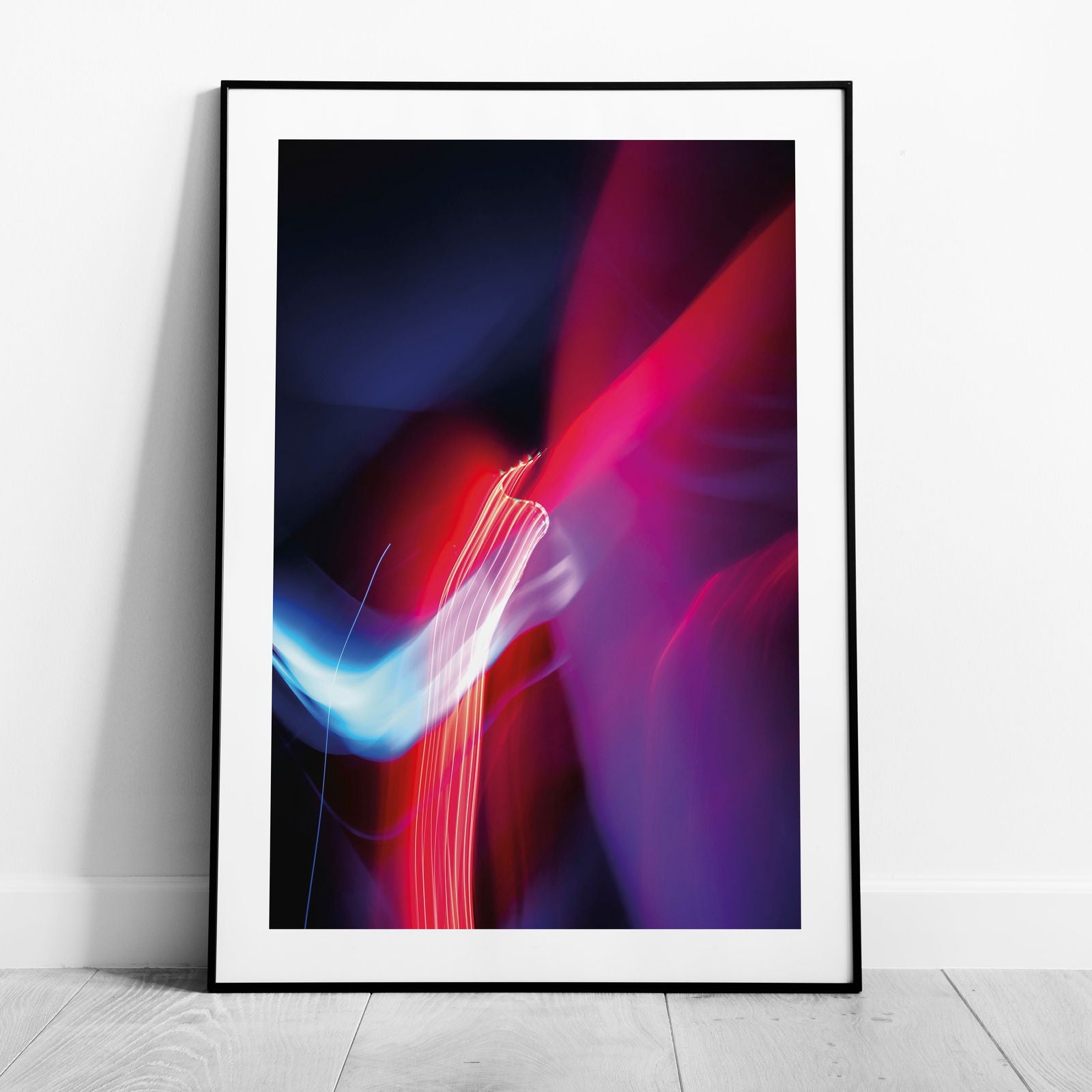 Neon Lights in Motion - Rolled Poster Wall Art Print - House Prints