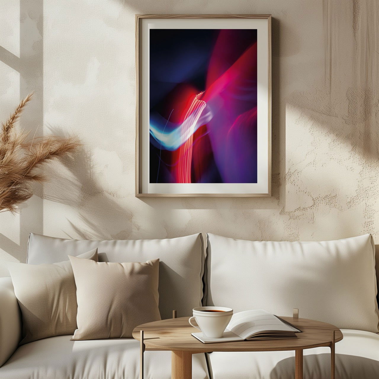 Neon Lights in Motion - Rolled Poster Wall Art Print - House Prints