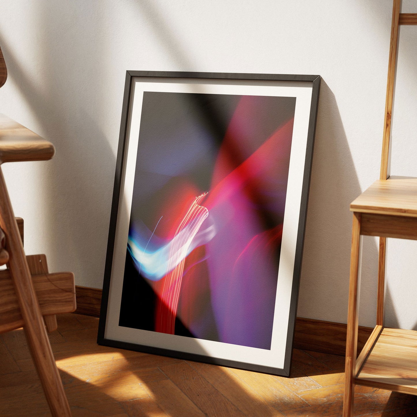 Neon Lights in Motion - Rolled Poster Wall Art Print - House Prints