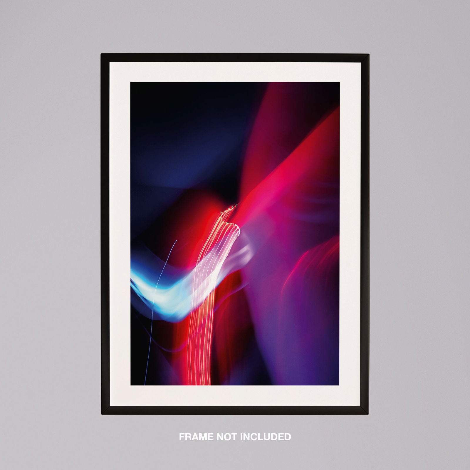 Neon Lights in Motion - Rolled Poster Wall Art Print - House Prints