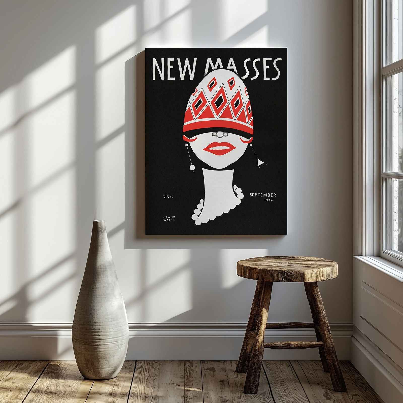 New Masses - Frank Walts - Framed Canvas Wall Art Print - House Prints