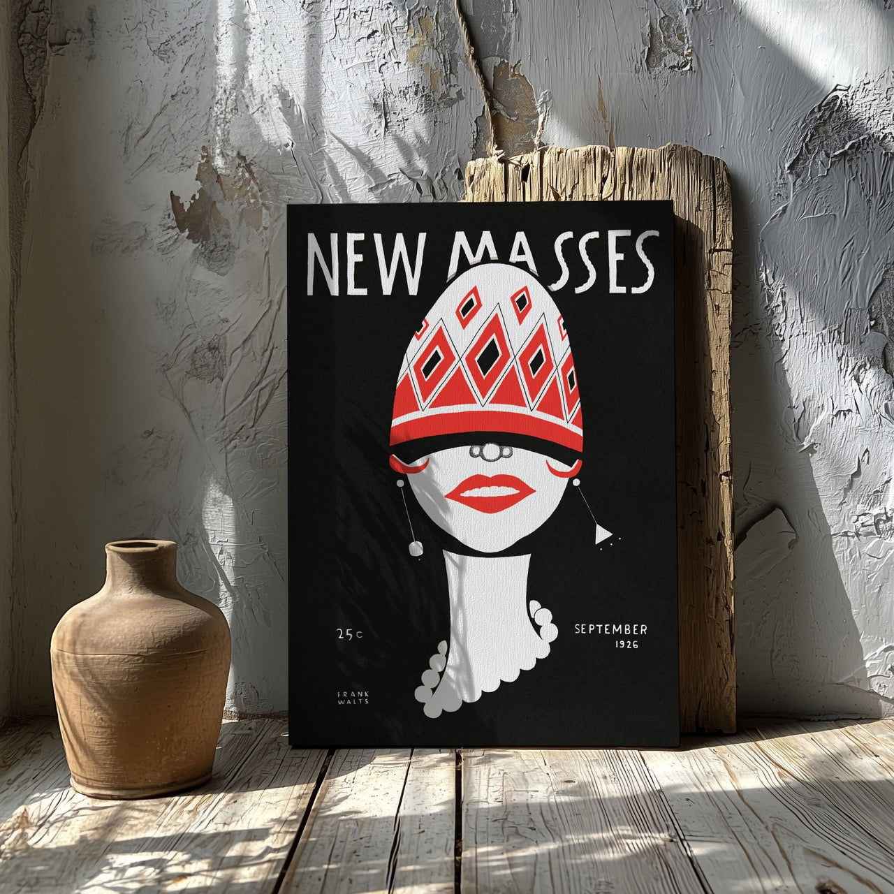 New Masses - Frank Walts - Framed Canvas Wall Art Print - House Prints