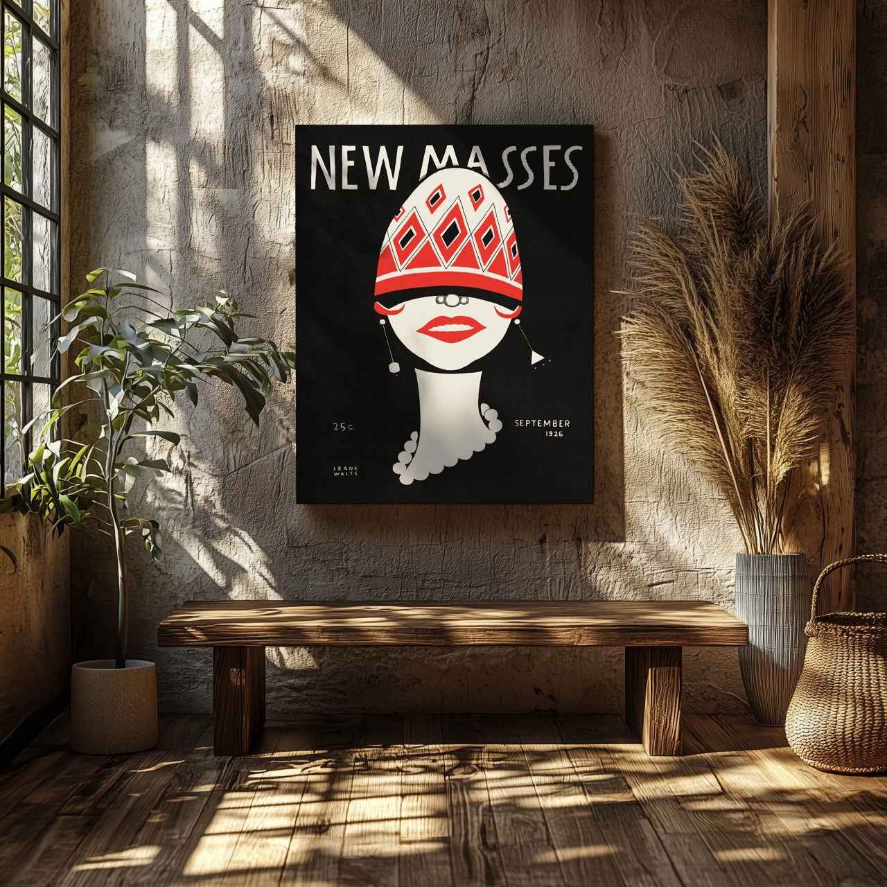 New Masses - Frank Walts - Framed Canvas Wall Art Print - House Prints
