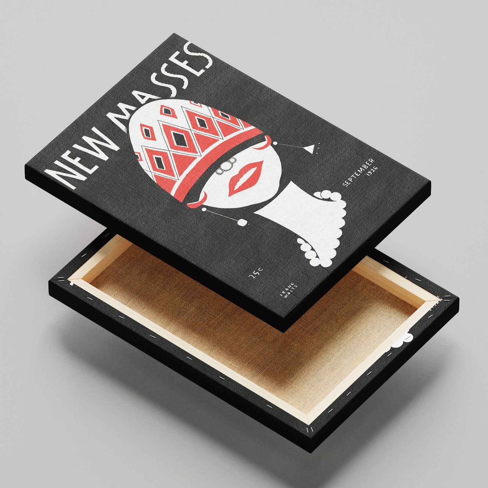 New Masses - Frank Walts - Framed Canvas Wall Art Print | House Prints