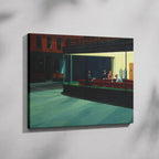Nighthawks - Edward Hopper - Framed Canvas Wall Art Print | House Prints