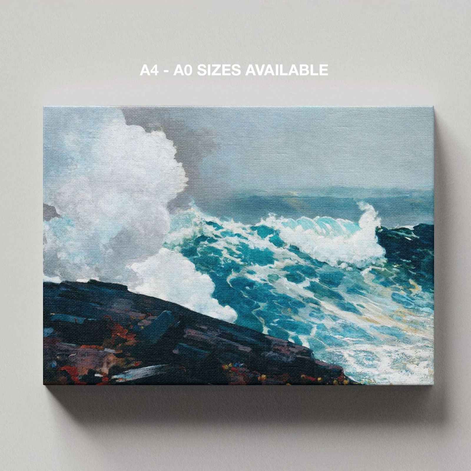 Northeaster - Winslow Homer - Framed Canvas Wall Art Print | House Prints