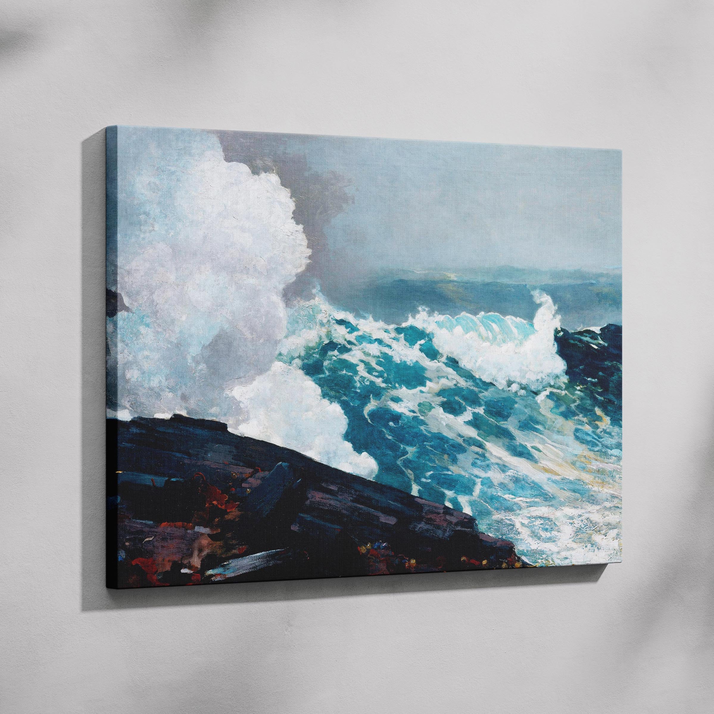 Northeaster - Winslow Homer - Framed Canvas Wall Art Print | House Prints