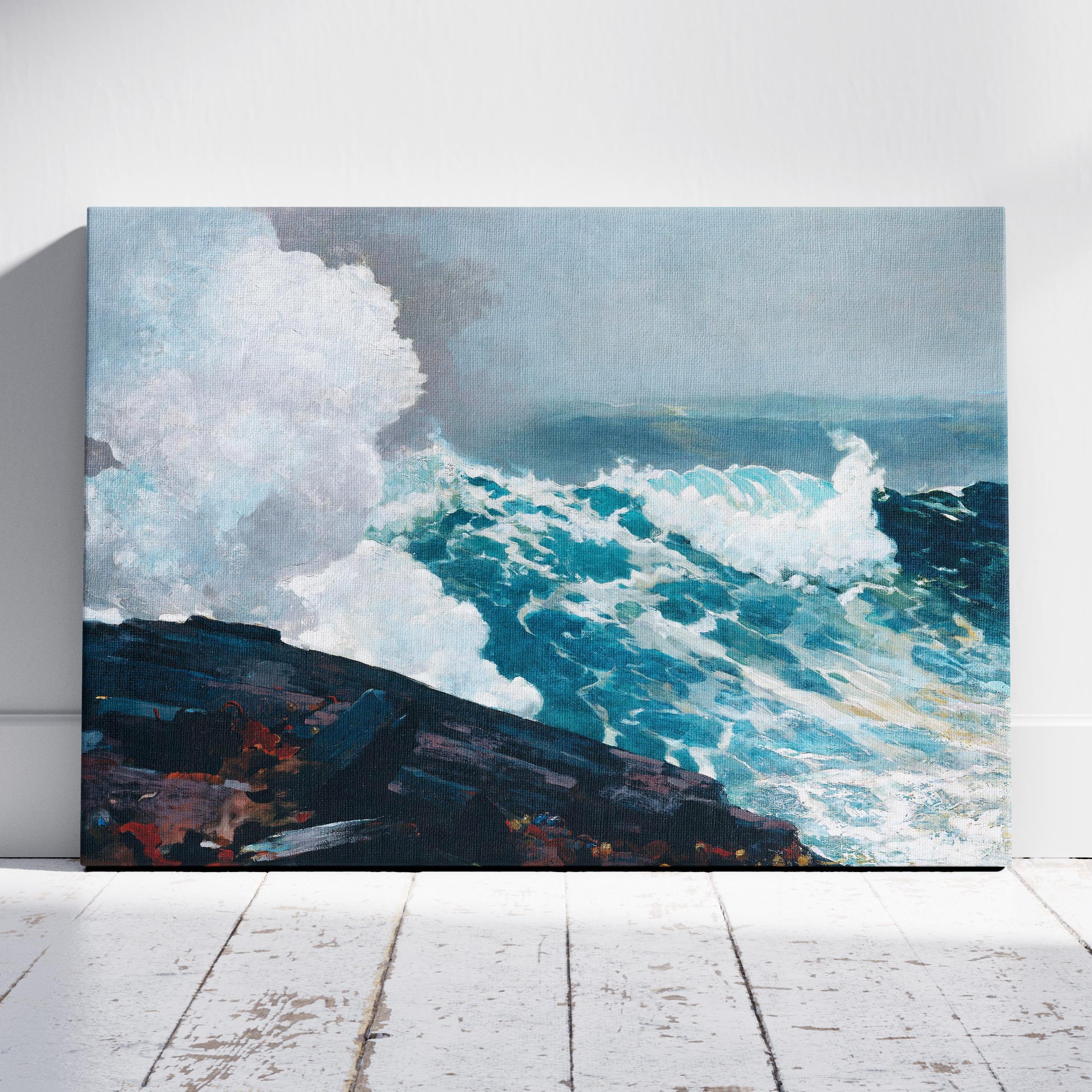 Northeaster - Winslow Homer - Framed Canvas Wall Art Print | House Prints