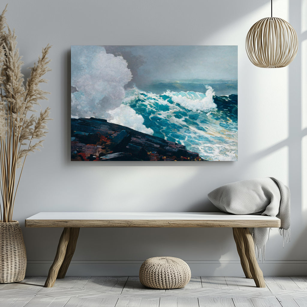 Northeaster - Winslow Homer - Framed Canvas Wall Art Print | House Prints