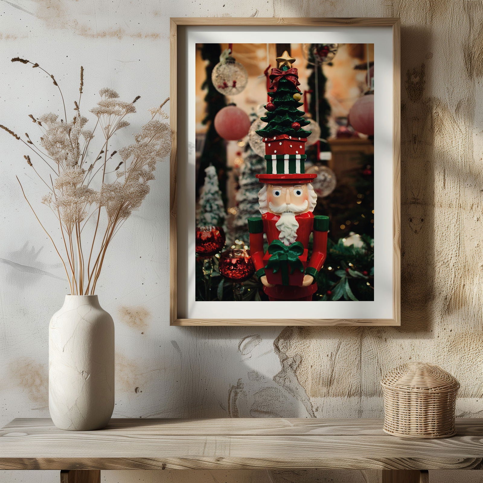 Nutcracker Traditional Christmas Tree Decorations - Rolled Poster Wall Art Print - House Prints