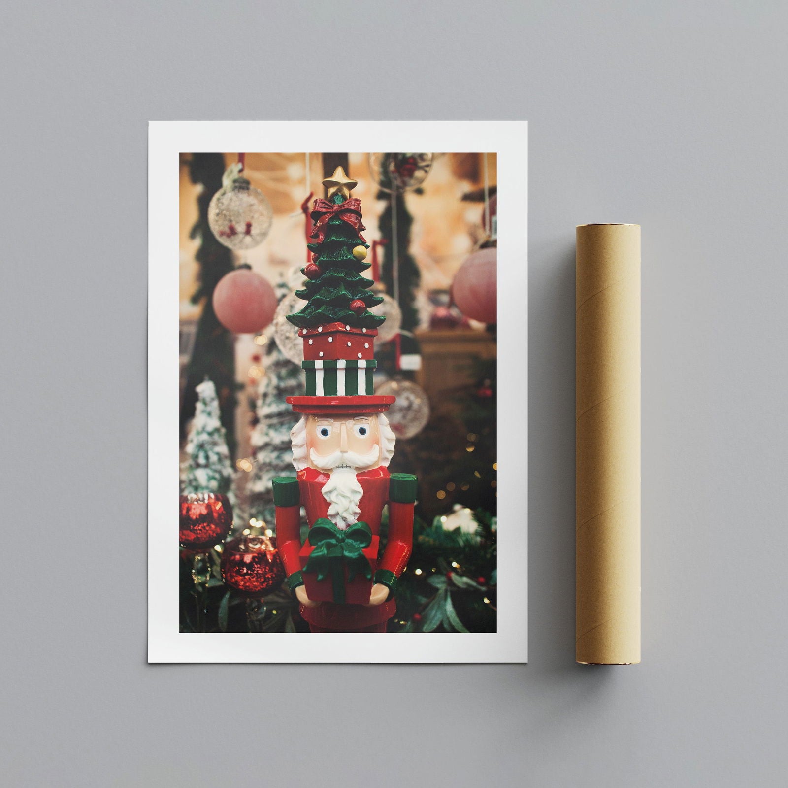 Nutcracker Traditional Christmas Tree Decorations - Rolled Poster Wall Art Print - House Prints