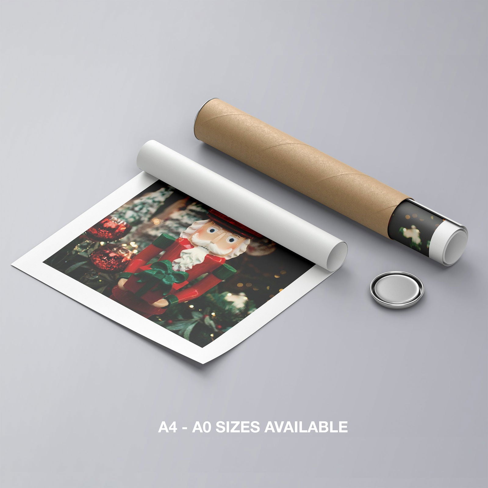 Nutcracker Traditional Christmas Tree Decorations - Rolled Poster Wall Art Print | House Prints