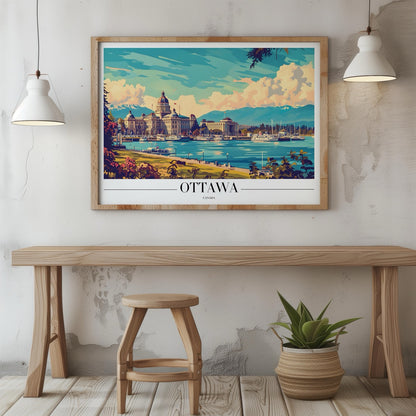 Ottawa Canada City World Travel - Rolled Poster Wall Art Print - House Prints