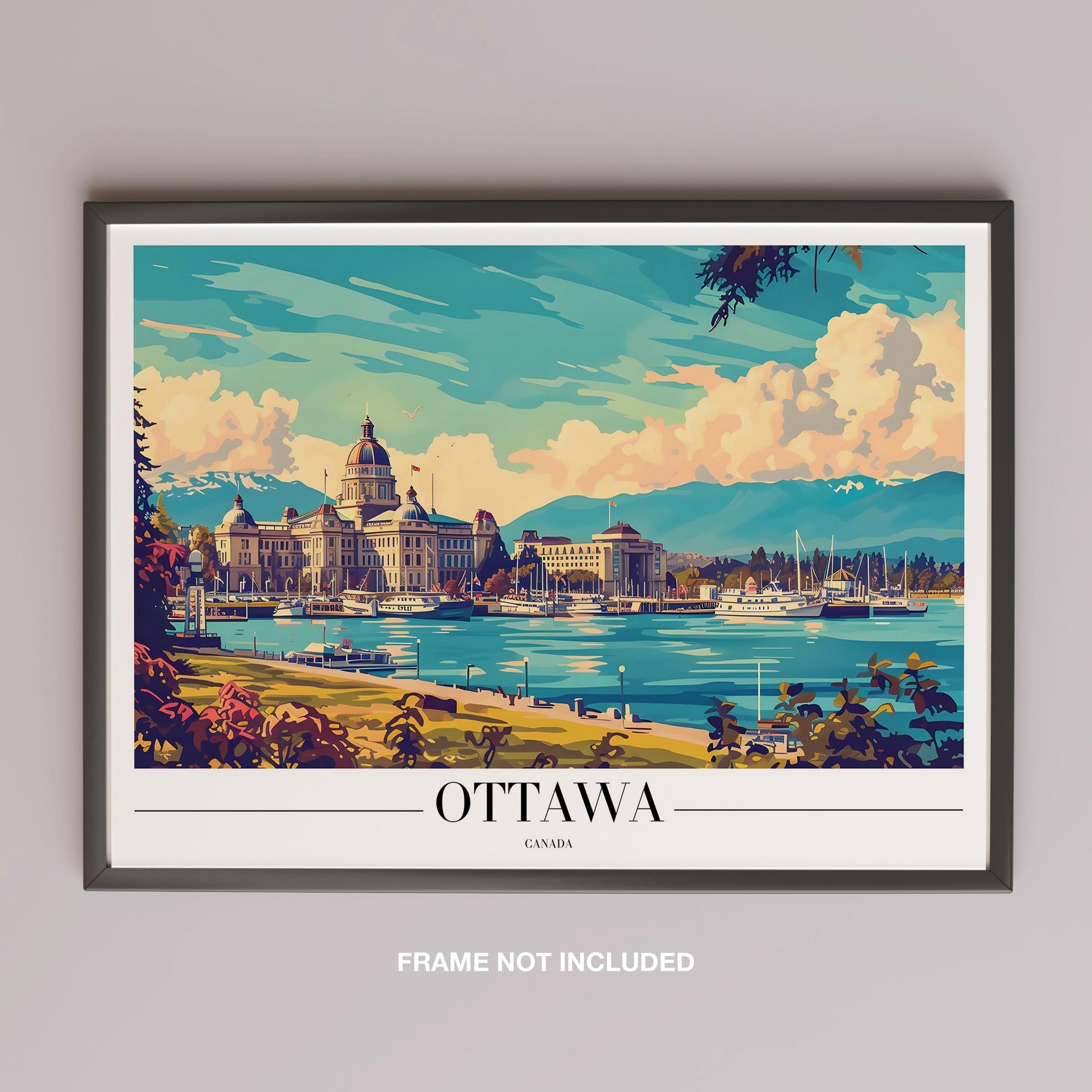 Ottawa Canada City World Travel - Rolled Poster Wall Art Print - House Prints