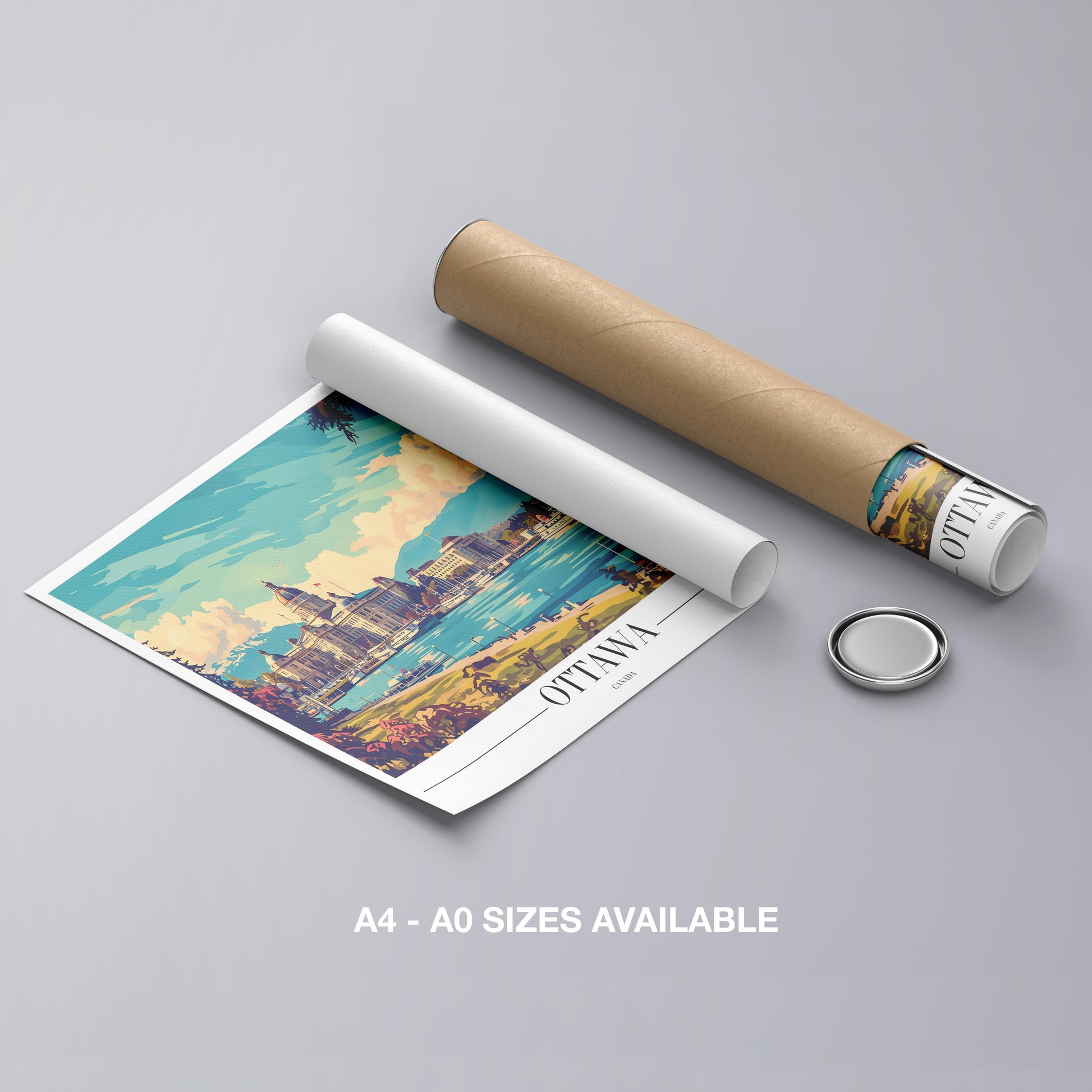Ottawa Canada City World Travel - Rolled Poster Wall Art Print - House Prints