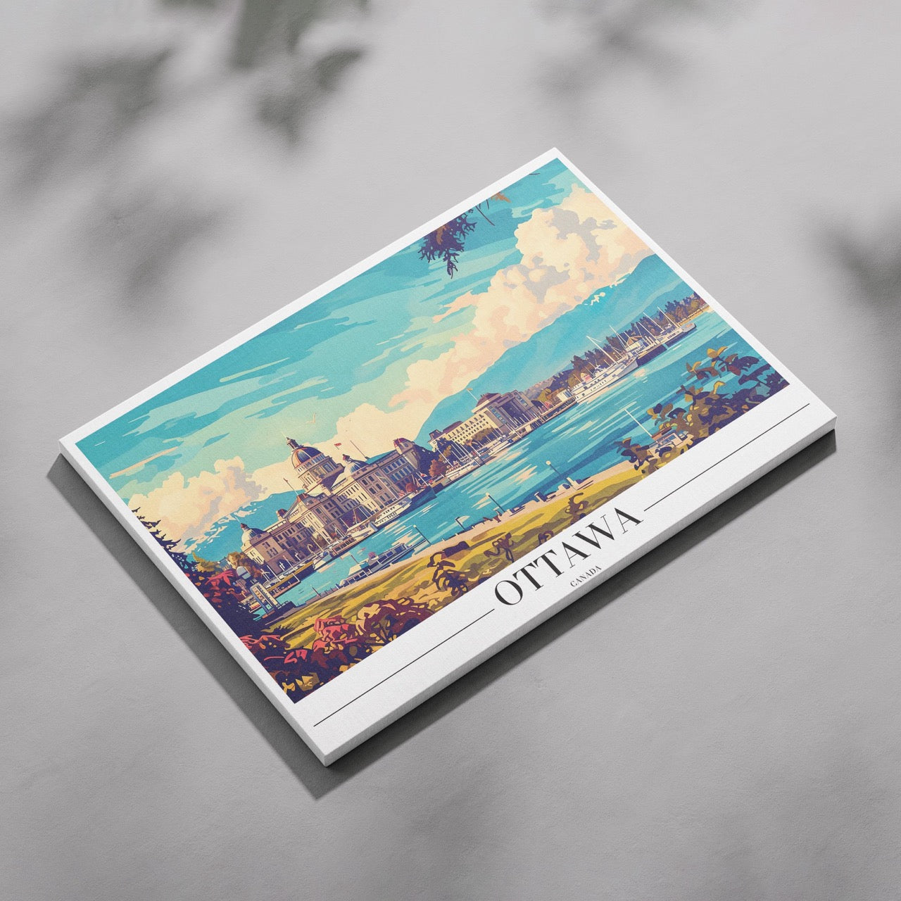 Ottawa Canada City World Travel - Framed Canvas Wall Art Print | House Prints