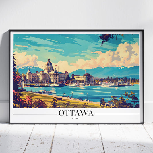 Ottawa Canada City World Travel - Rolled Poster Wall Art Print - House Prints
