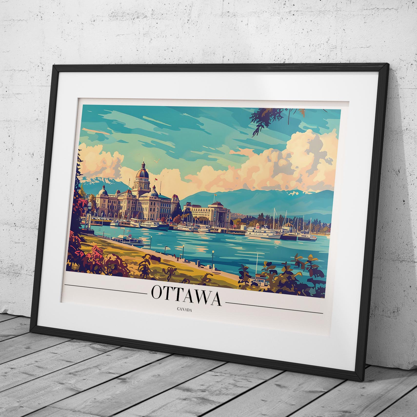 Ottawa Canada City World Travel - Rolled Poster Wall Art Print - House Prints