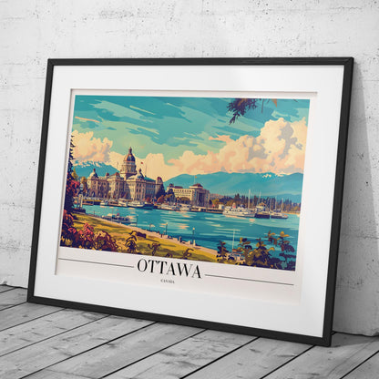 Ottawa Canada City World Travel - Rolled Poster Wall Art Print - House Prints