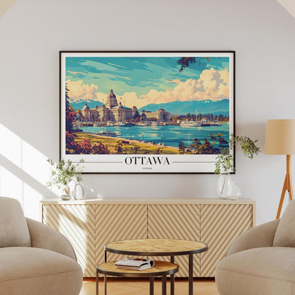 Ottawa Canada City World Travel - Rolled Poster Wall Art Print - House Prints