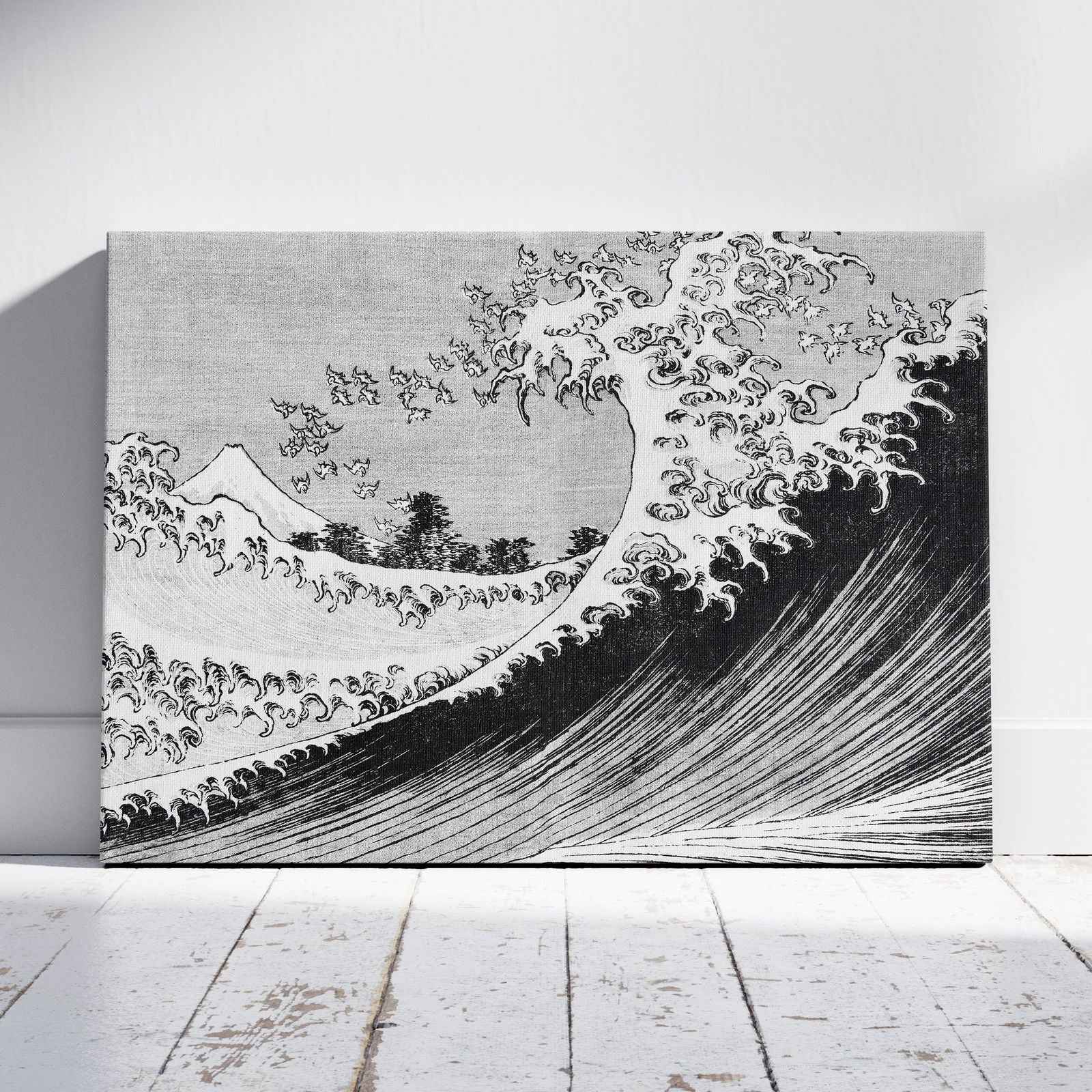 One Hundred Views of Mount Fuji - Katsushika Hokusai - Framed Canvas Wall Art Print - House Prints