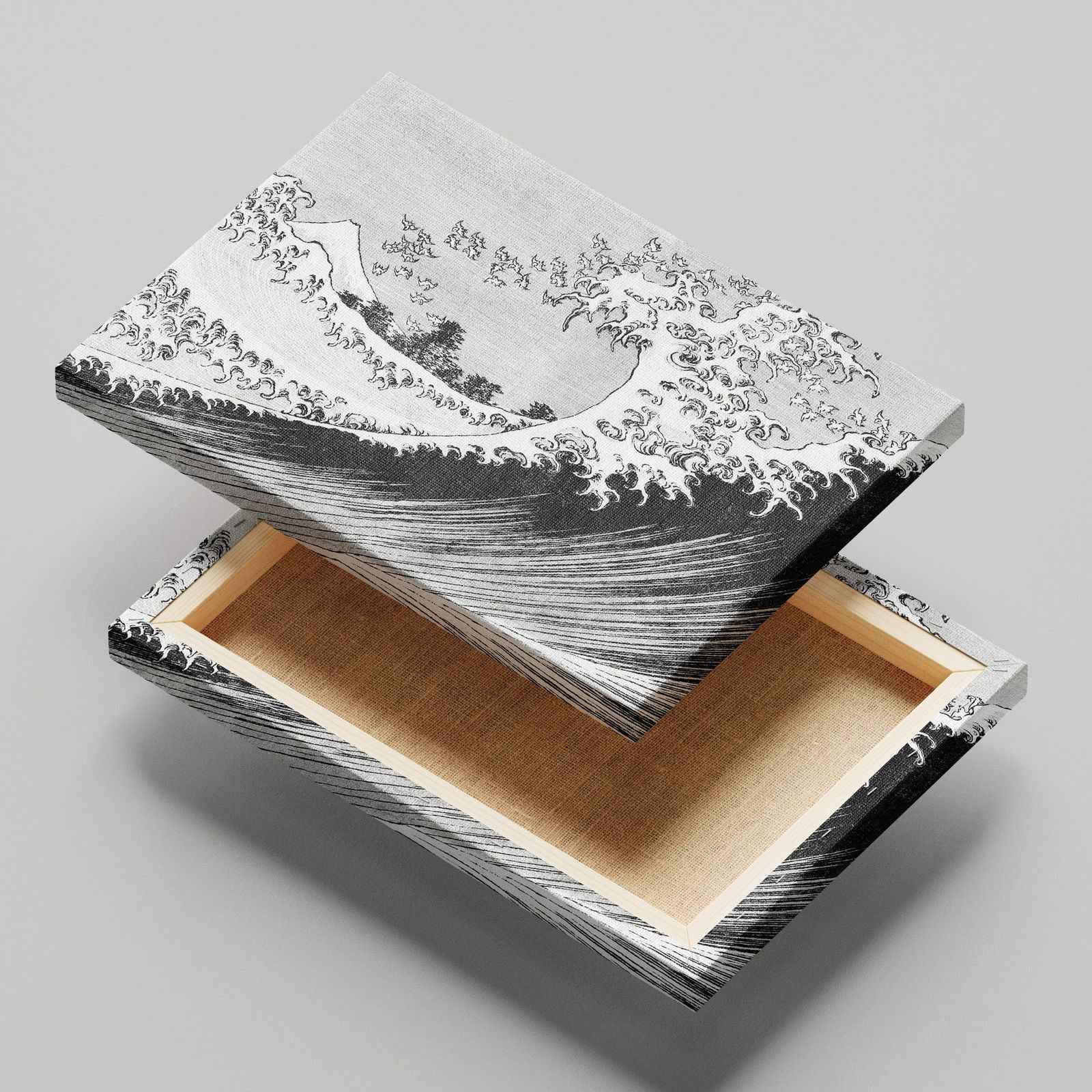 One Hundred Views of Mount Fuji - Katsushika Hokusai - Framed Canvas Wall Art Print | House Prints