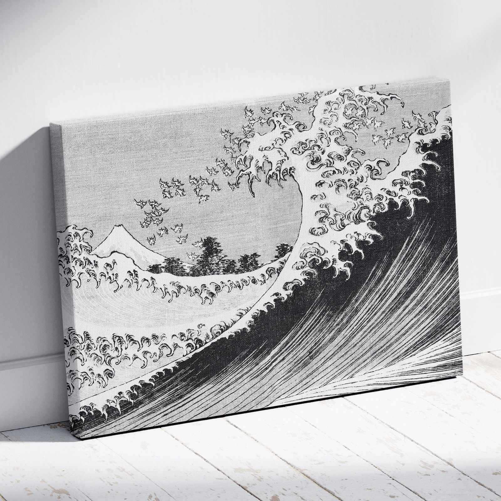 One Hundred Views of Mount Fuji - Katsushika Hokusai - Framed Canvas Wall Art Print - House Prints