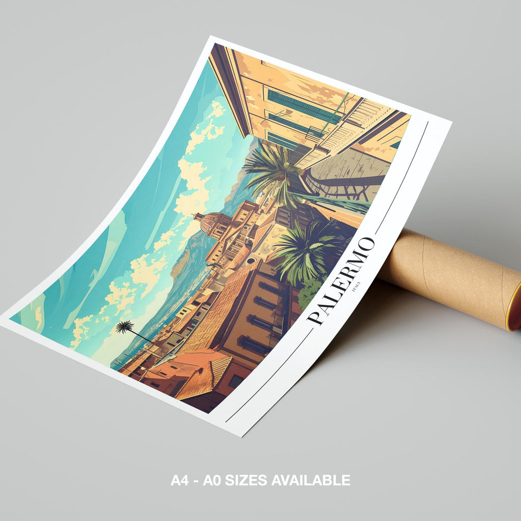 Historic Palermo Italy World Travel - Rolled Poster Art Print | House Prints