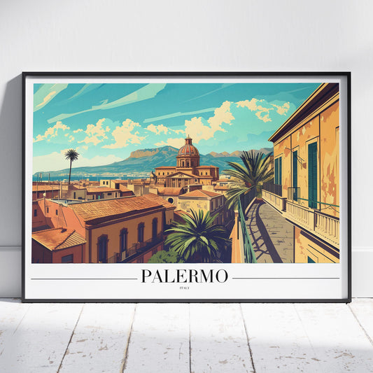Historic Palermo Italy World Travel - Rolled Poster Art Print - House Prints
