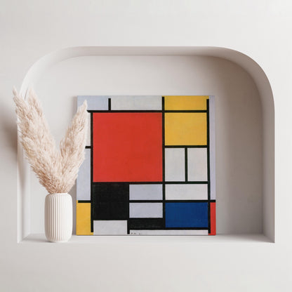 Composition with Red, Yellow, Blue, and Black - Piet Mondrian - Framed Canvas Wall Art Print - House Prints