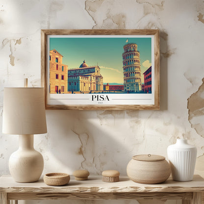 Timeless Pisa Italy City World Travel - Rolled Poster Wall Art Print - House Prints