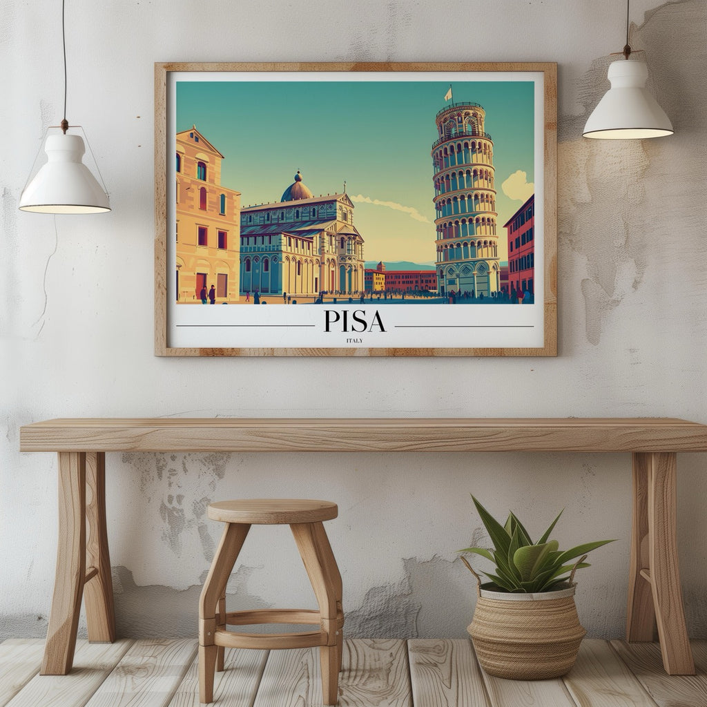 Timeless Pisa Italy City World Travel - Rolled Poster Wall Art Print | House Prints