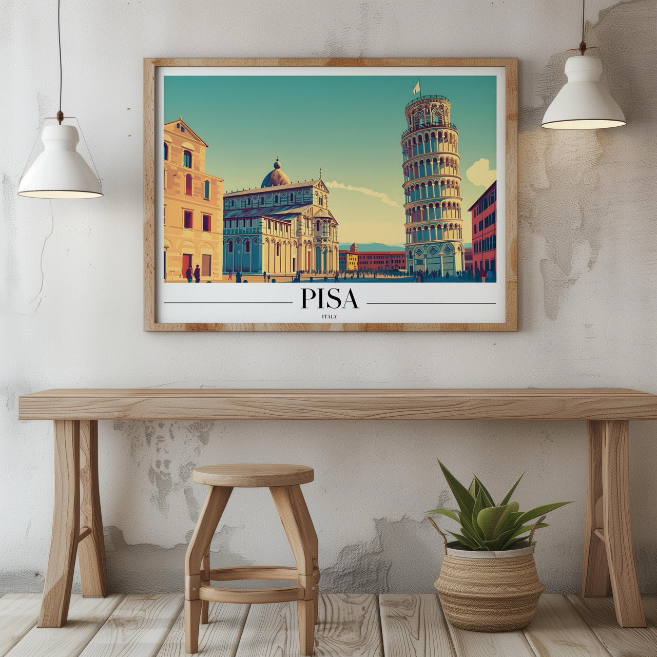 Timeless Pisa Italy City World Travel - Rolled Poster Wall Art Print - House Prints