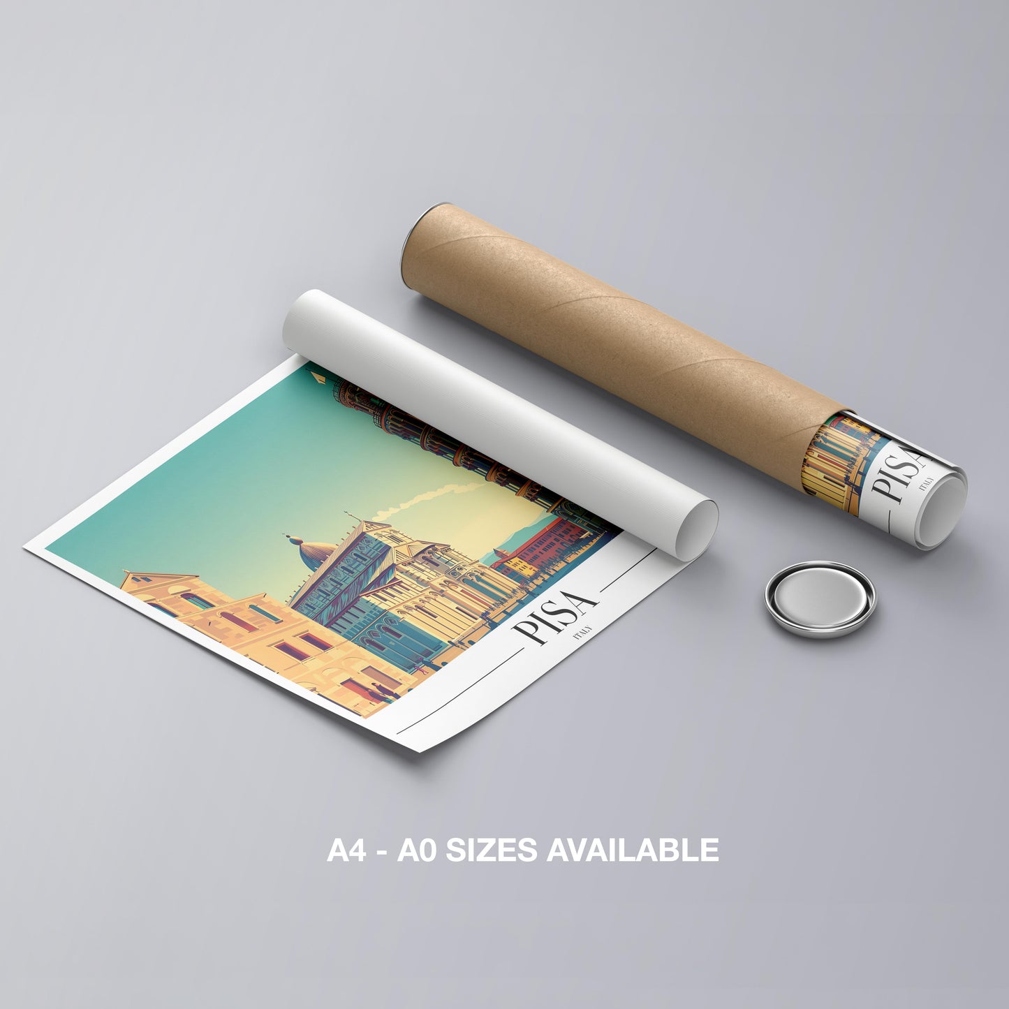 Timeless Pisa Italy City World Travel - Rolled Poster Wall Art Print - House Prints