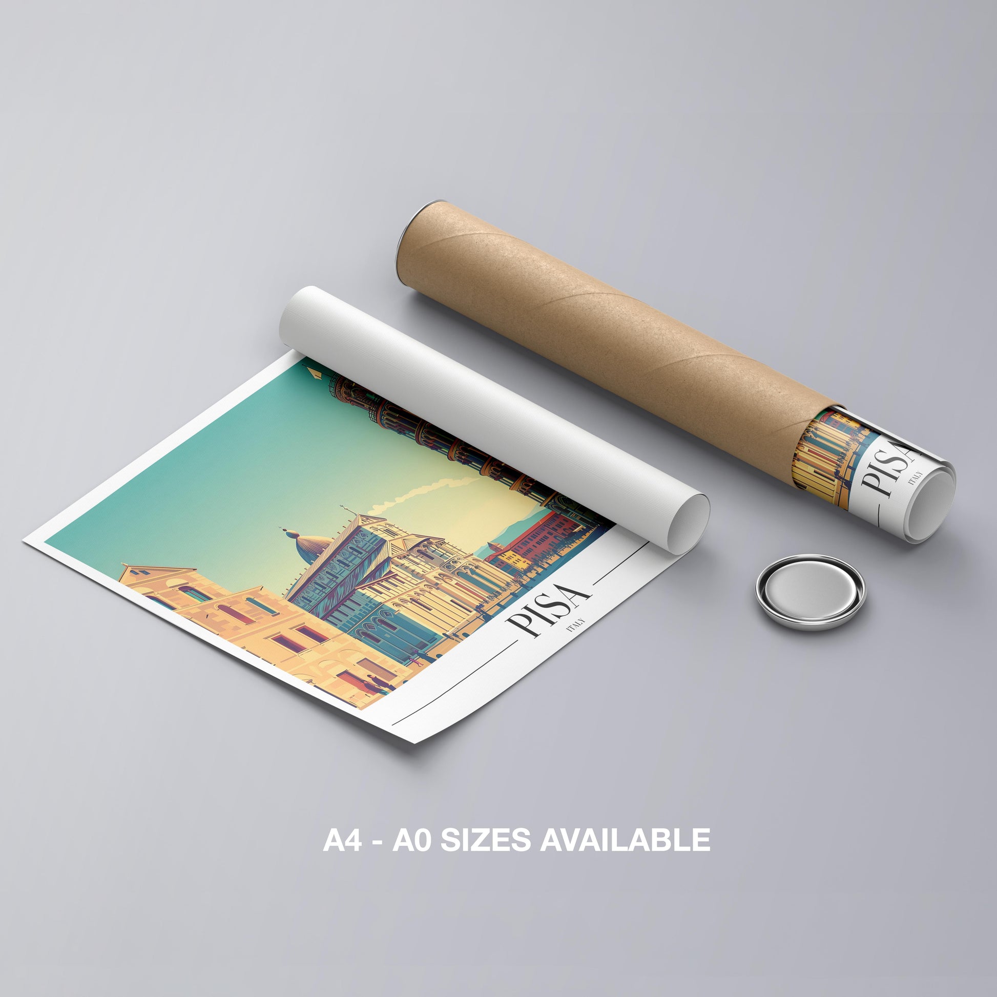 Timeless Pisa Italy City World Travel - Rolled Poster Wall Art Print - House Prints