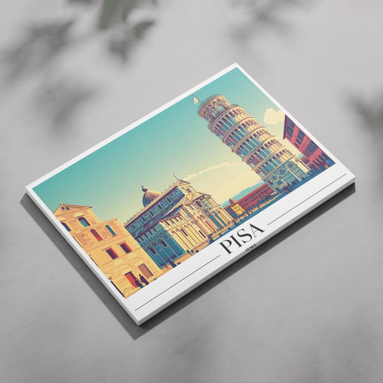 Timeless Pisa Italy City World Travel - Framed Canvas Wall Art Print | House Prints