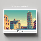 Timeless Pisa Italy City World Travel - Framed Canvas Wall Art Print | House Prints