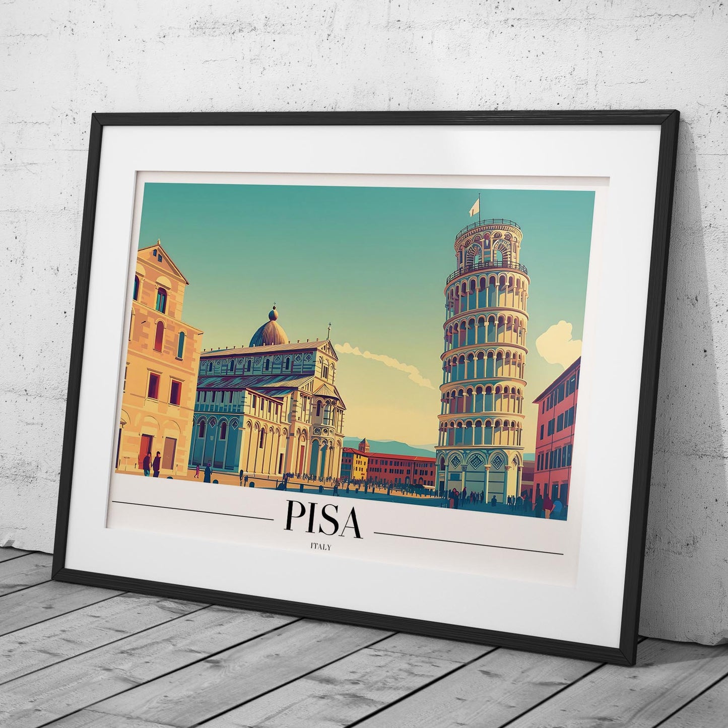 Timeless Pisa Italy City World Travel - Rolled Poster Wall Art Print - House Prints