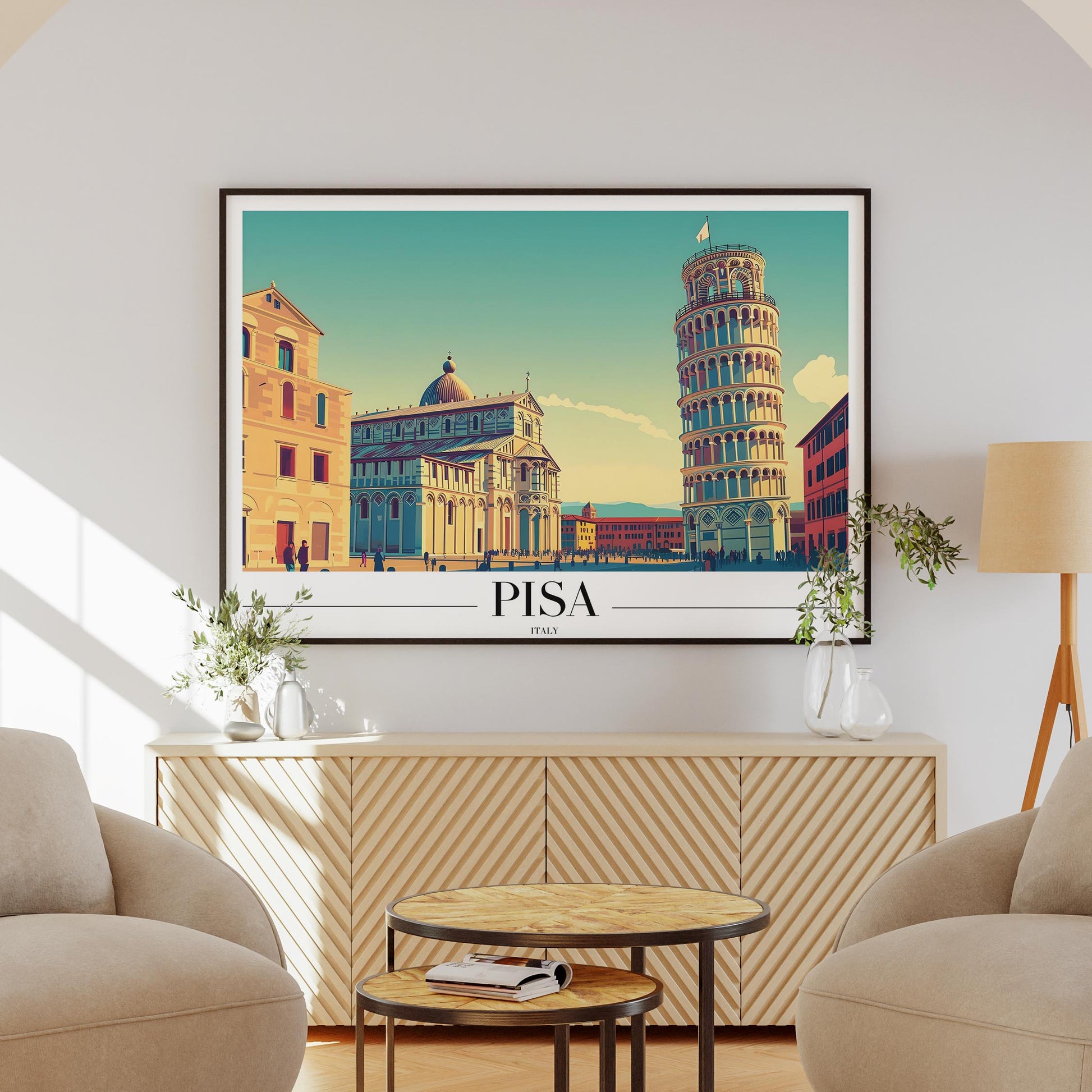 Timeless Pisa Italy City World Travel - Rolled Poster Wall Art Print - House Prints