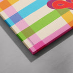 Play Stripe Hype 4 - Seta Zakian - Framed Canvas Wall Art Print | House Prints