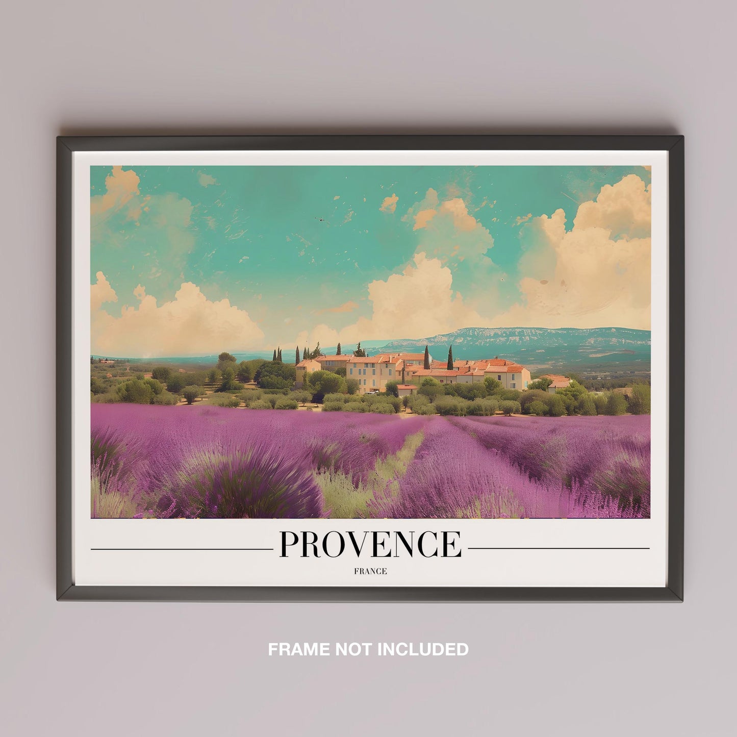 Provence France City World Travel - Rolled Poster Wall Art Print - House Prints