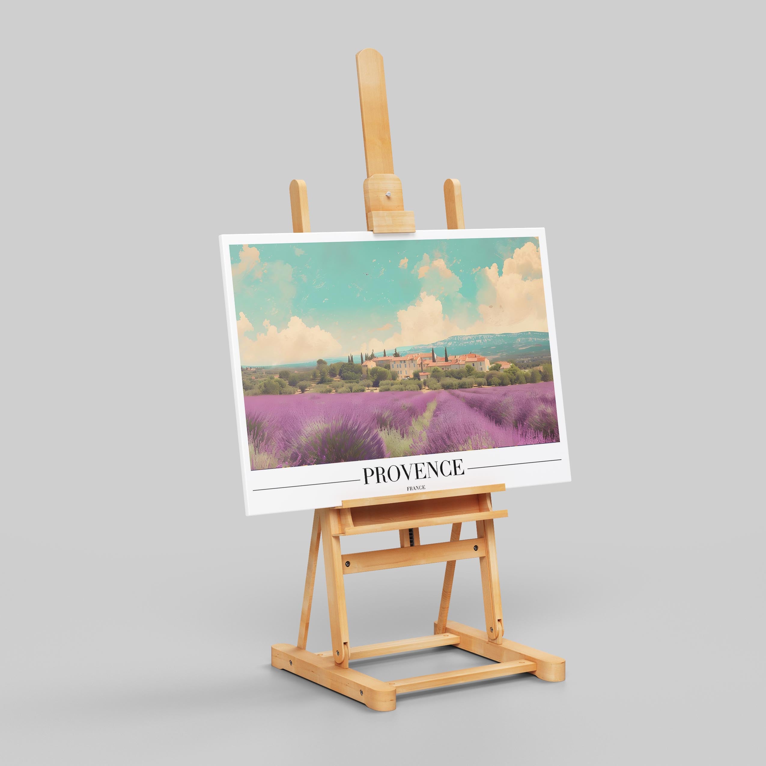 Provence France City World Travel - Framed Canvas Wall Art Print | House Prints