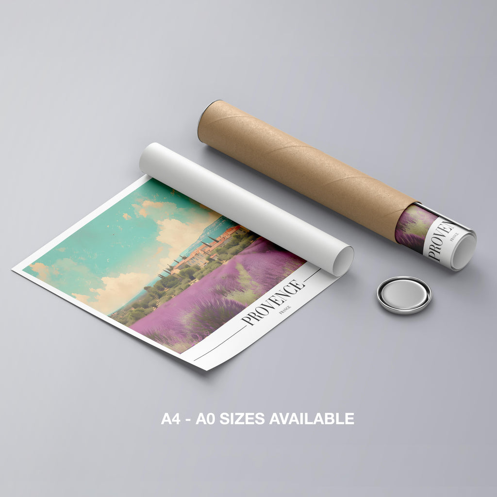 Provence France City World Travel - Rolled Poster Wall Art Print | House Prints